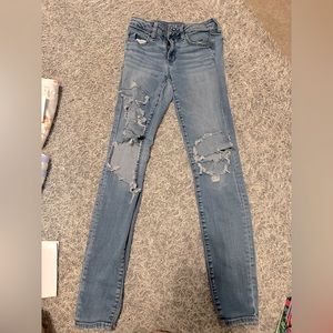 American Eagle ripped jeans